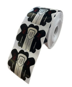 Alternative view of Cartine - Nail Form Silver Flower Alluminio 500pcs