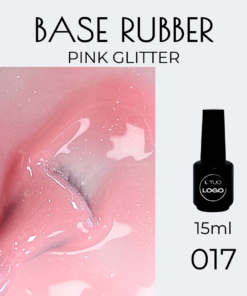 Base Rubber 017 Pink Glitter