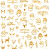 Nail Deco Natale 045 Oro