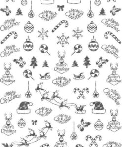 Nail Deco Natale 046 Argento