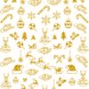 Nail Deco Natale 046 Oro