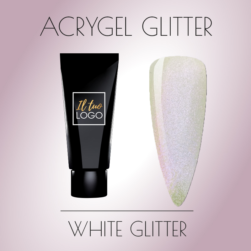 Acrygel White Glitter 60ml